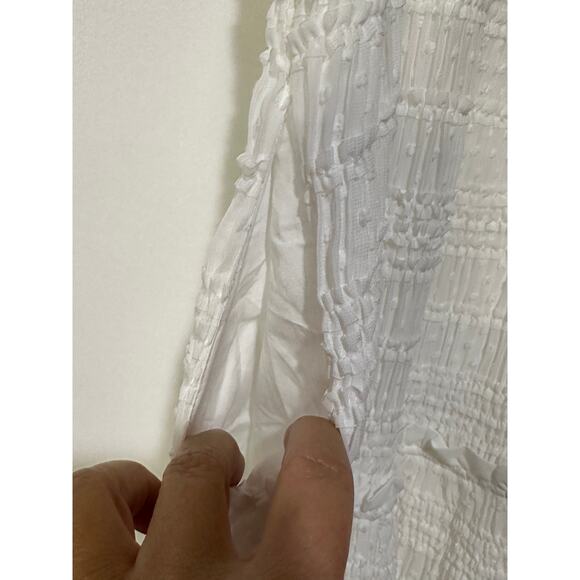 Lost + Wander Calla Lily White Tiered Midi Dress Sz Medium NWT Feminine Romantic - Picture 13 of 14